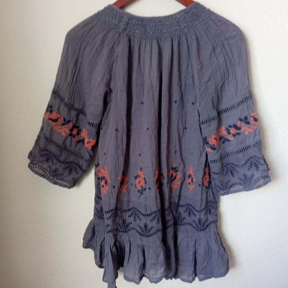 Free People XS You're Mine Peasant Tunic Top - Picture 3 of 11